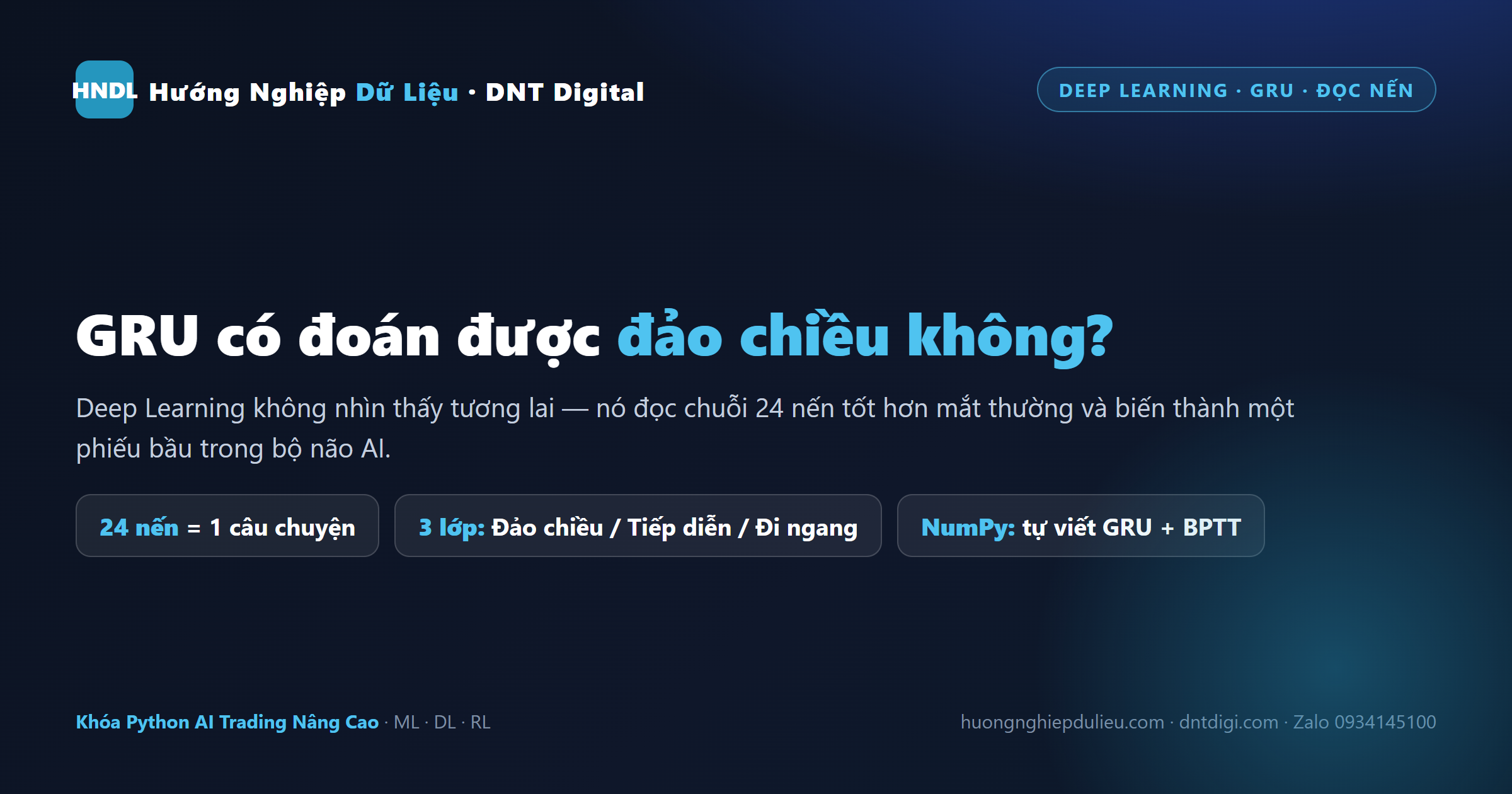 Deep Learning Đọc Nến: GRU Có Đoán Được Đảo Chiều?