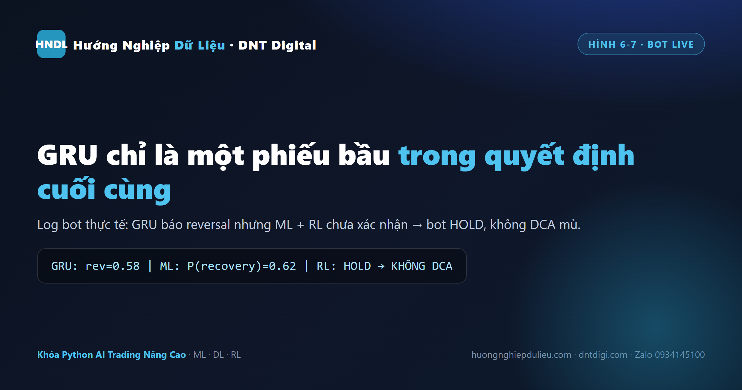 Bot Hedging dùng GRU làm phiếu bầu kết hợp ML và RL để ra quyết định DCA an toàn