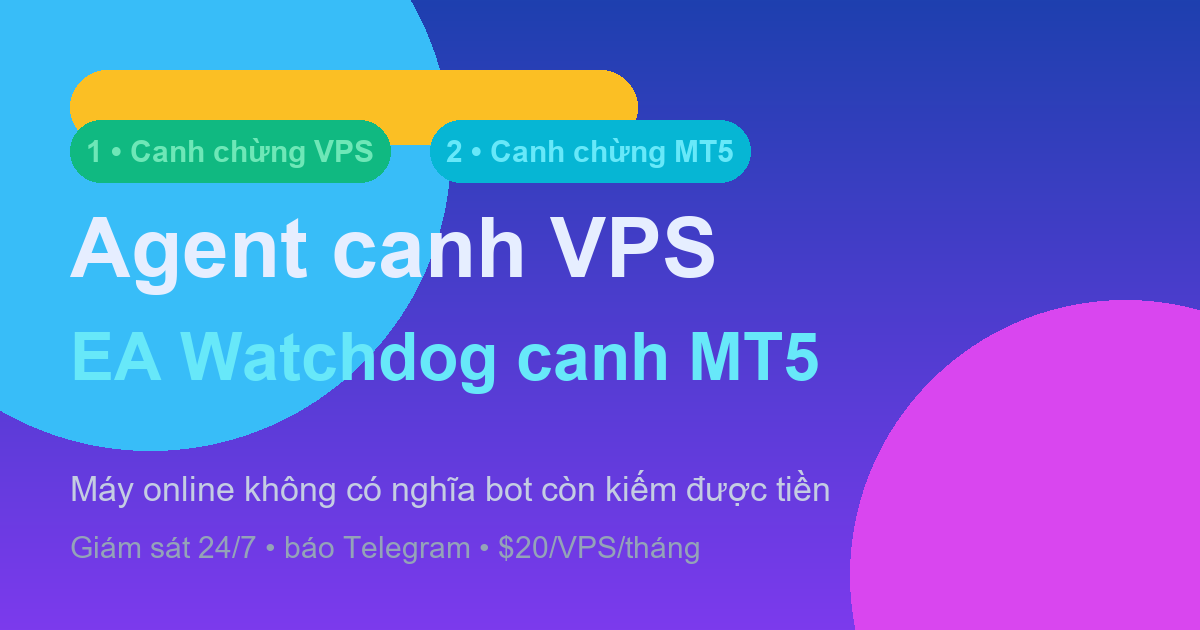 2 lớp canh chừng: Agent & EA Watchdog — vì sao giám sát “máy còn sống” là chưa đủ