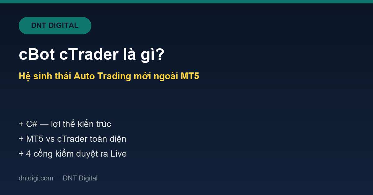 cBot cTrader là gì? Hệ sinh thái Auto Trading mới ngoài MT5