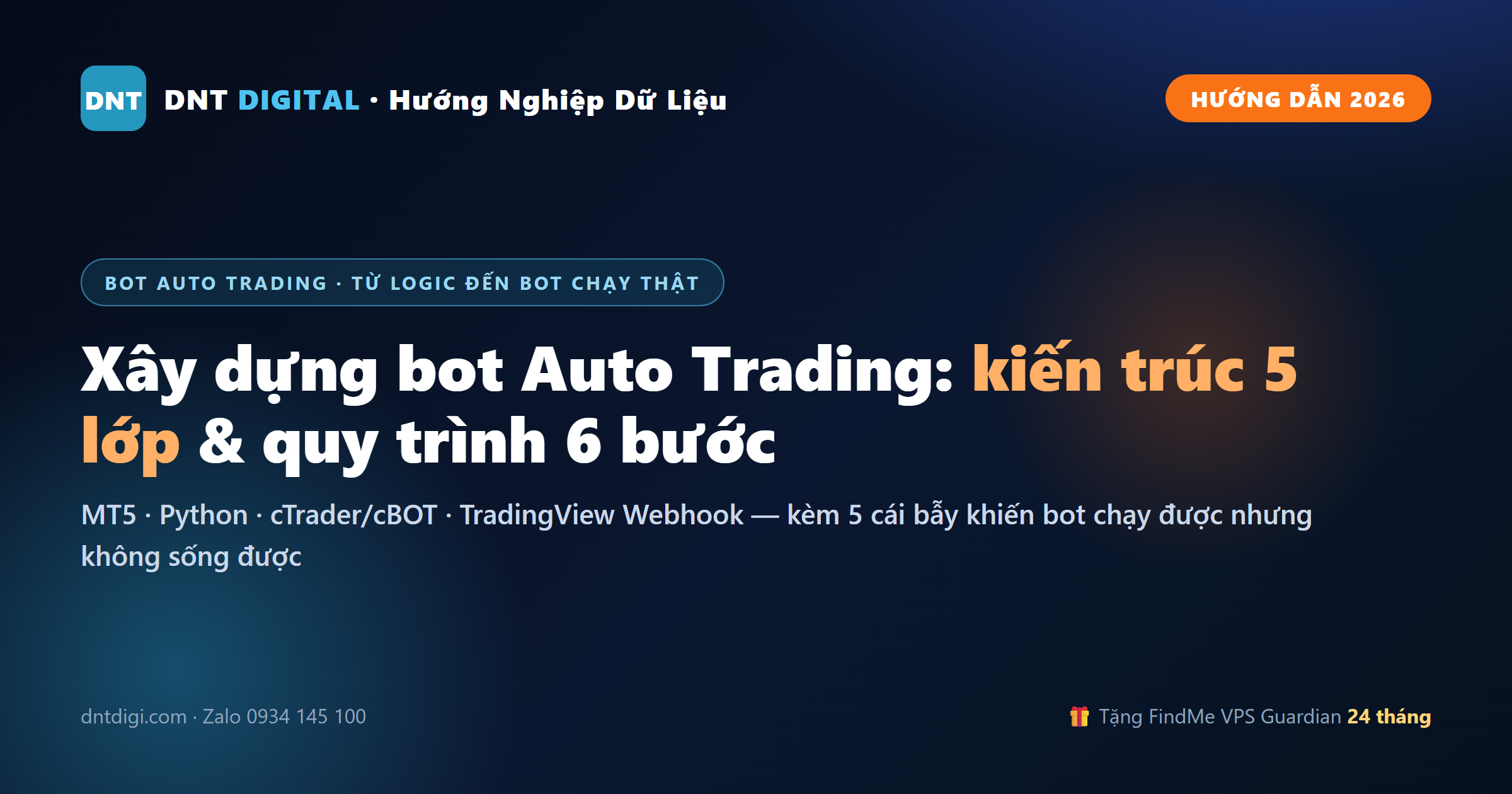 Xây dựng bot Auto Trading: kiến trúc 5 lớp, quy trình 6 bước và 5 cái bẫy khiến bot chết
